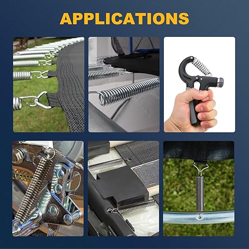 Miniatura 13 de 10 unidades de alambre de resorte de extensión pequeño de 0.02 pulgadas, diámetro exterior 0.2 pulgadas, longitud libre 0.98 pulgadas, resorte