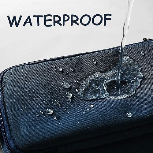 Miniatura 3 de Bolsa de aseo para hombre impermeable organizador bolsa viaje afeitado Dopp kit perfecto accesorio de viaje azul oscuro