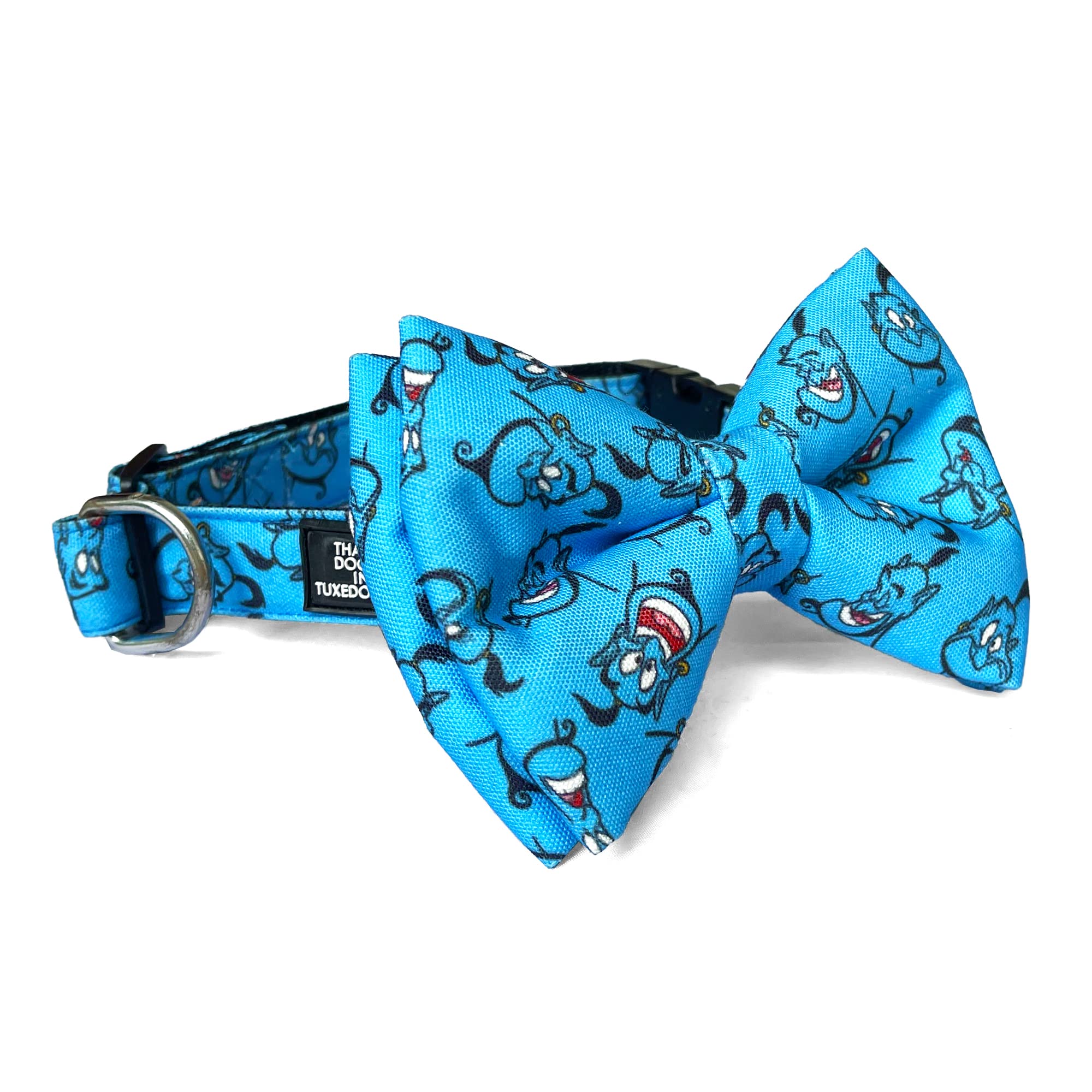 TDIT X Disney Genie Dog Bow Tie Collar/Adjustable Bowtie for Pets - Aladdin Collection (M-L)