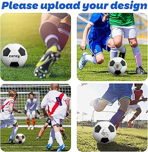 Miniatura 3 de Balón de fútbol personalizado, con imágenes y texto, entrenamiento de fútbol personalizado, adecuado para adolescentes y adultos