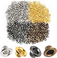 Vista 30 de Litoexpe Ojales Pequeños de 1.5MM, 200 Piezas, Ojales Autoadhesivos para Núcleos de Cuentas, Ropa, Cuero, Lona (Latón Antiguo)