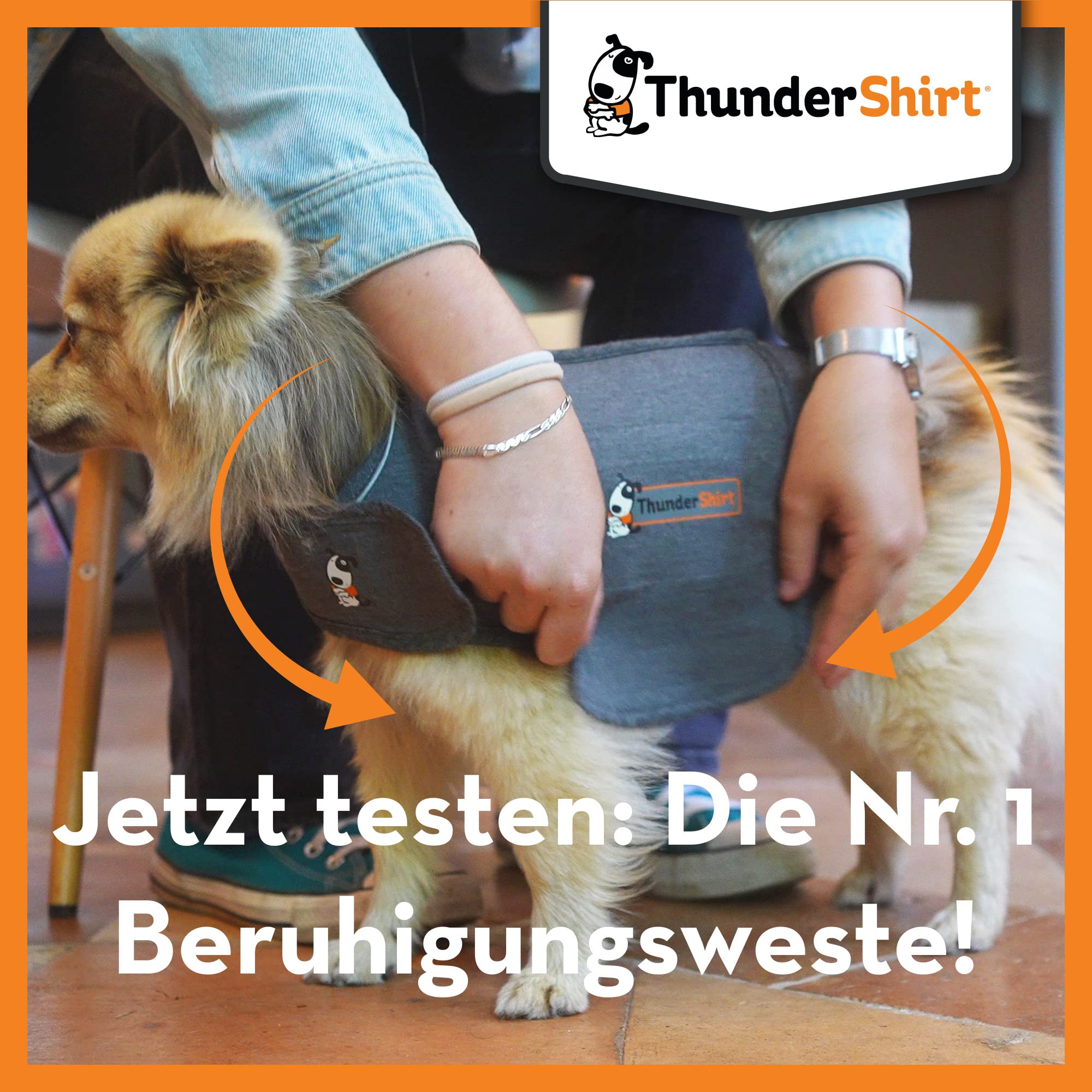Petlife Thundershirt Hundemantel, Größe S, grau