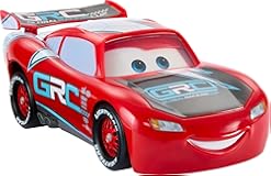 Mattel Disney and Pixar Cars Lightning McQueen Toy Vehicle & Accessories&comma; Global Racers Cup Drift & Race Car with 2 Modes of Play