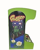 Vista 3 de Doc and Pies Arcade Factory Classic Home Arcade Machine - Tabletop and Bartop - 412 Retro Games - Full Size LCD Screen, Buttons and Joystick (Green)