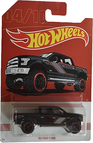 Hot Wheels Escala 1:64 Negro '15 Ford F-150 4/10