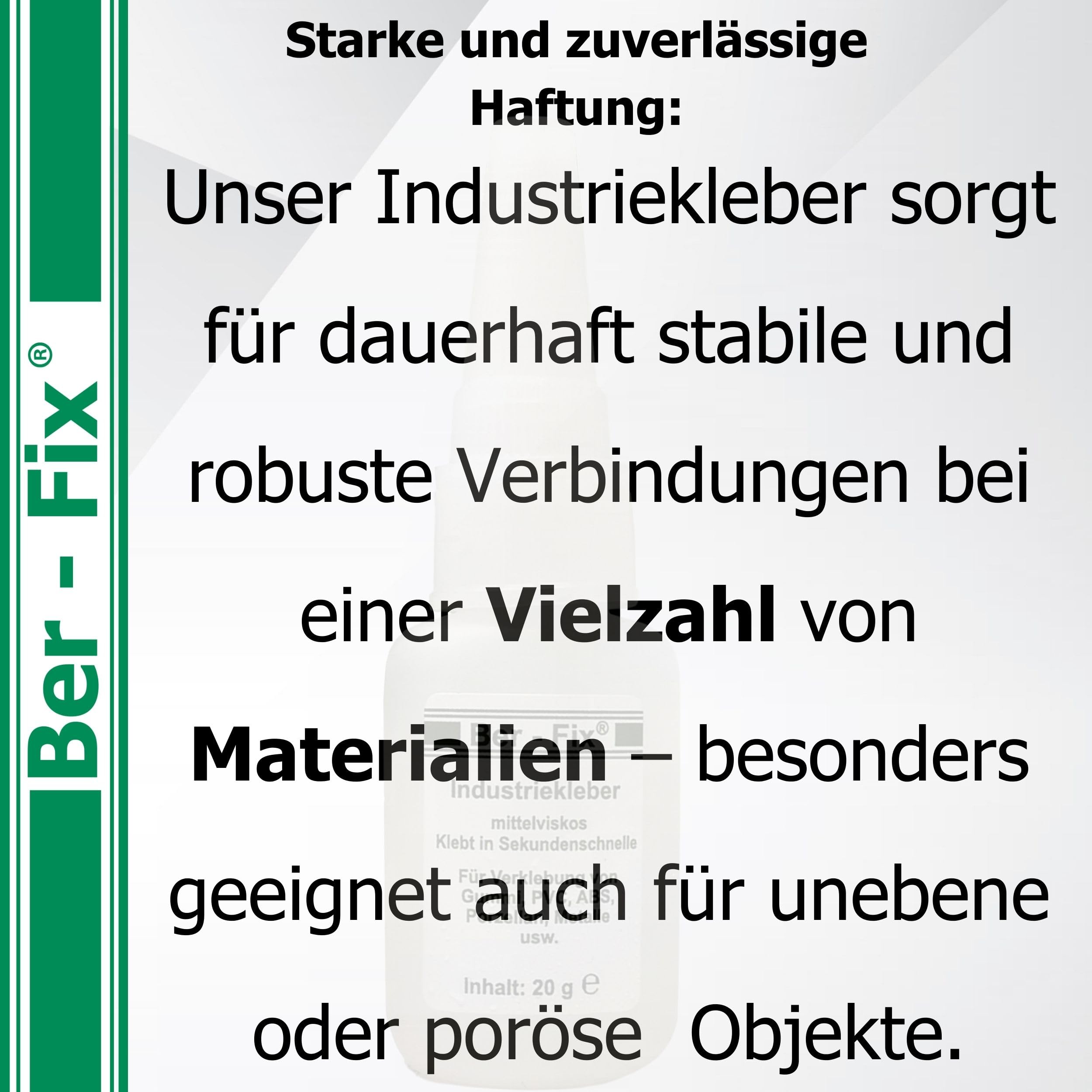 Ber-Fix® Industriekleber mittelflüssig – Vorratspack 2x50g Werkstattpack
