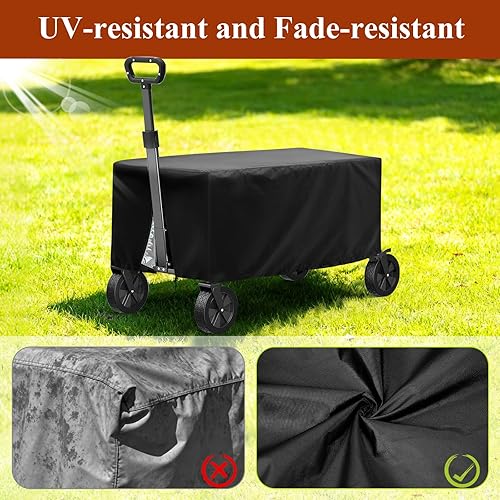 Miniatura 6 de TheElves Funda plegable para carrito de jardín, resistente al agua, resistente al viento, a prueba de polvo, resistente a los rayos UV, para