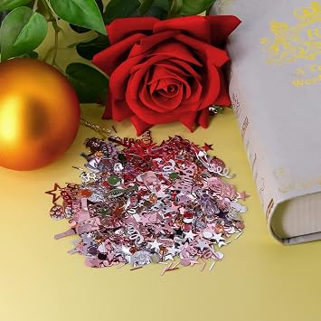 Giftota Confetti 50th Birthday Decorations Rose Gold Party Decorations for Anniversaries Birthdays Parties Table Decorations