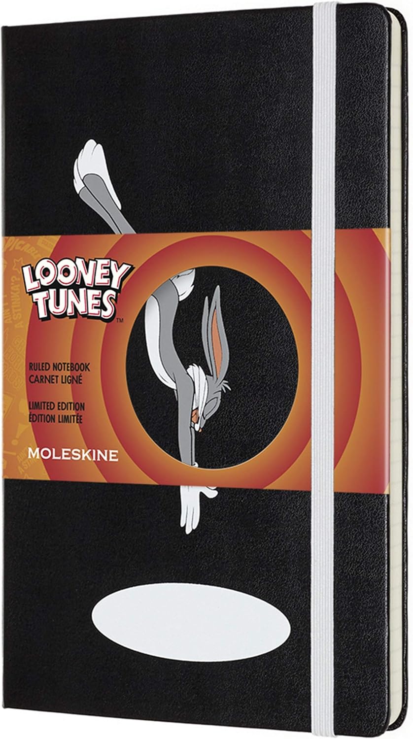 Moleskine Limited Edition Looney Tunes Notebook, Hard Cover, Large (5" x 8.25") Ruled/Lined, 240 Pages