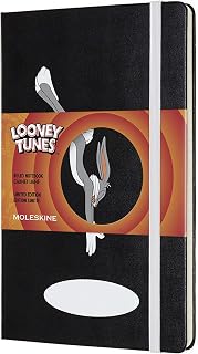 Caderno Moleskine, Edição Limitada Looney Tunes, Pernalonga, Pautado, Grande (13 x 21 cm)