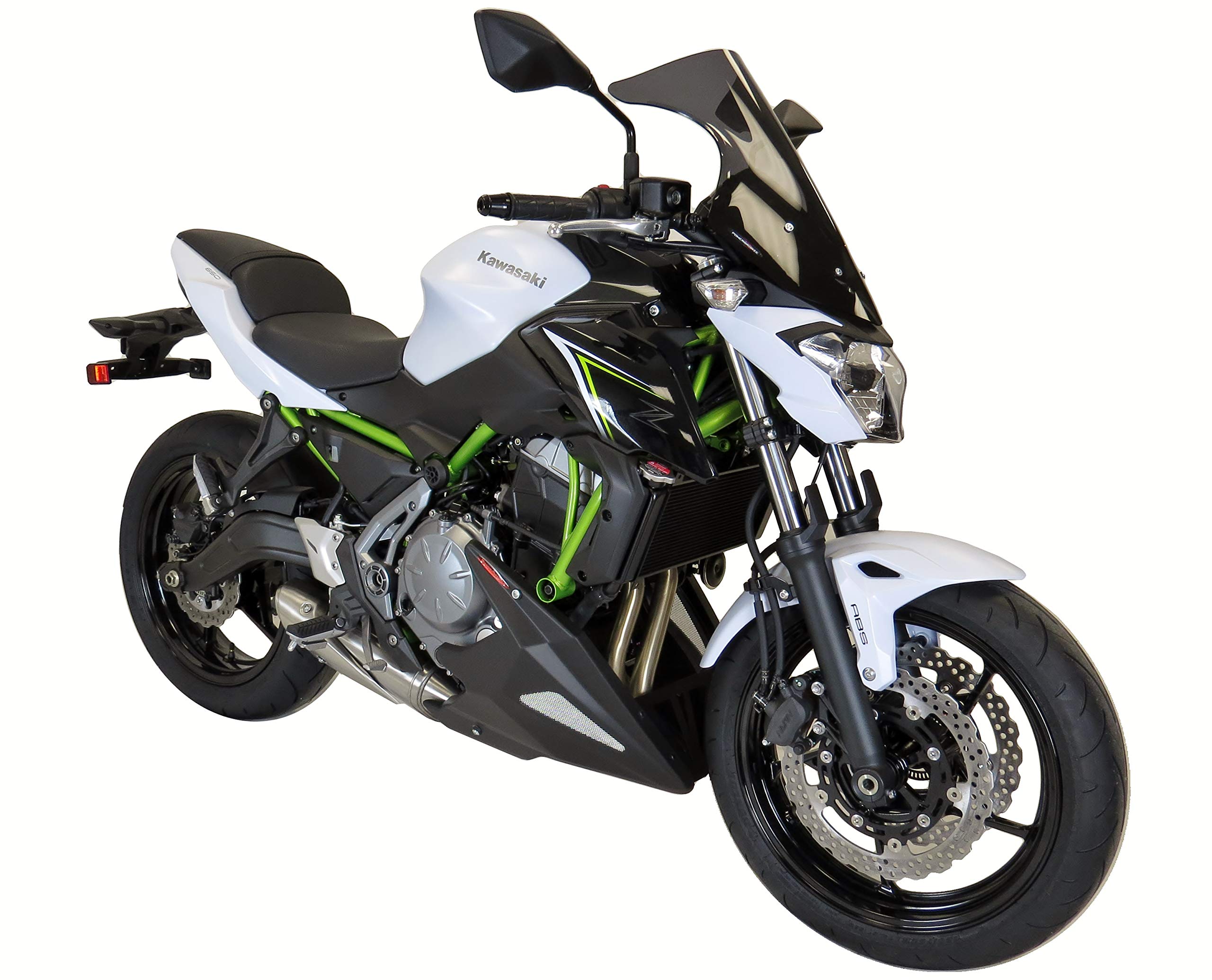 Powerbronze Belly Pan, MATT BLACK-SILVER MESH for Kawasaki ,Z650