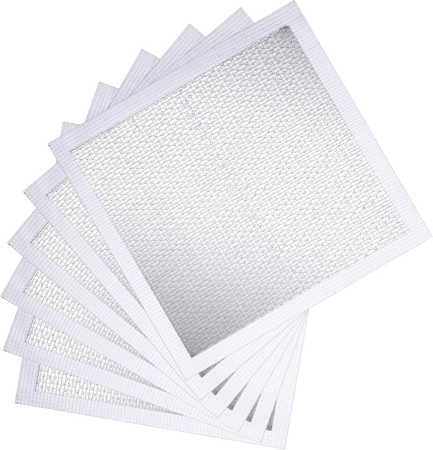 Aluminum Wall Repair Patch Self Adhesive Screen Patch Repair for Drywall Plasterboard (6 Pieces, 6 Inch)