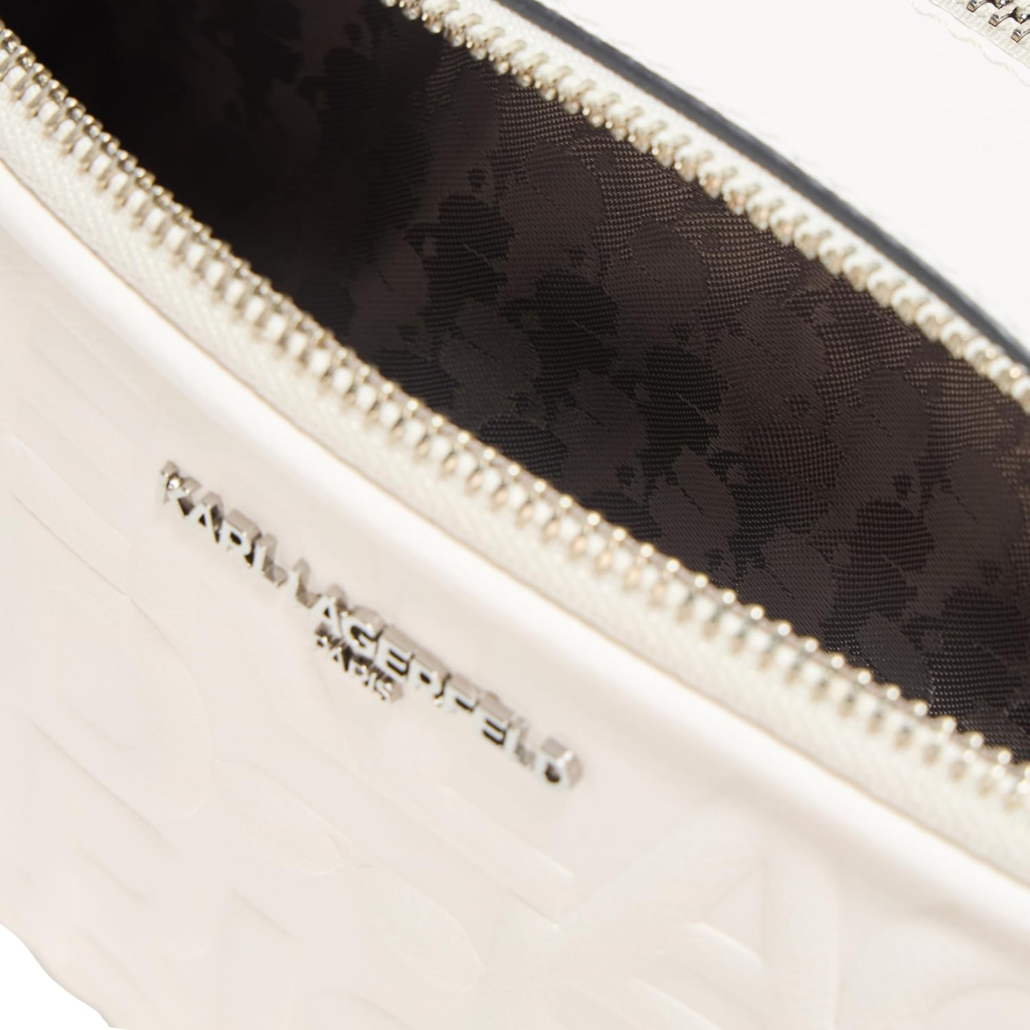 KARL LAGERFELD womens Maybelle Quilted Logo Crossbody - Image 4