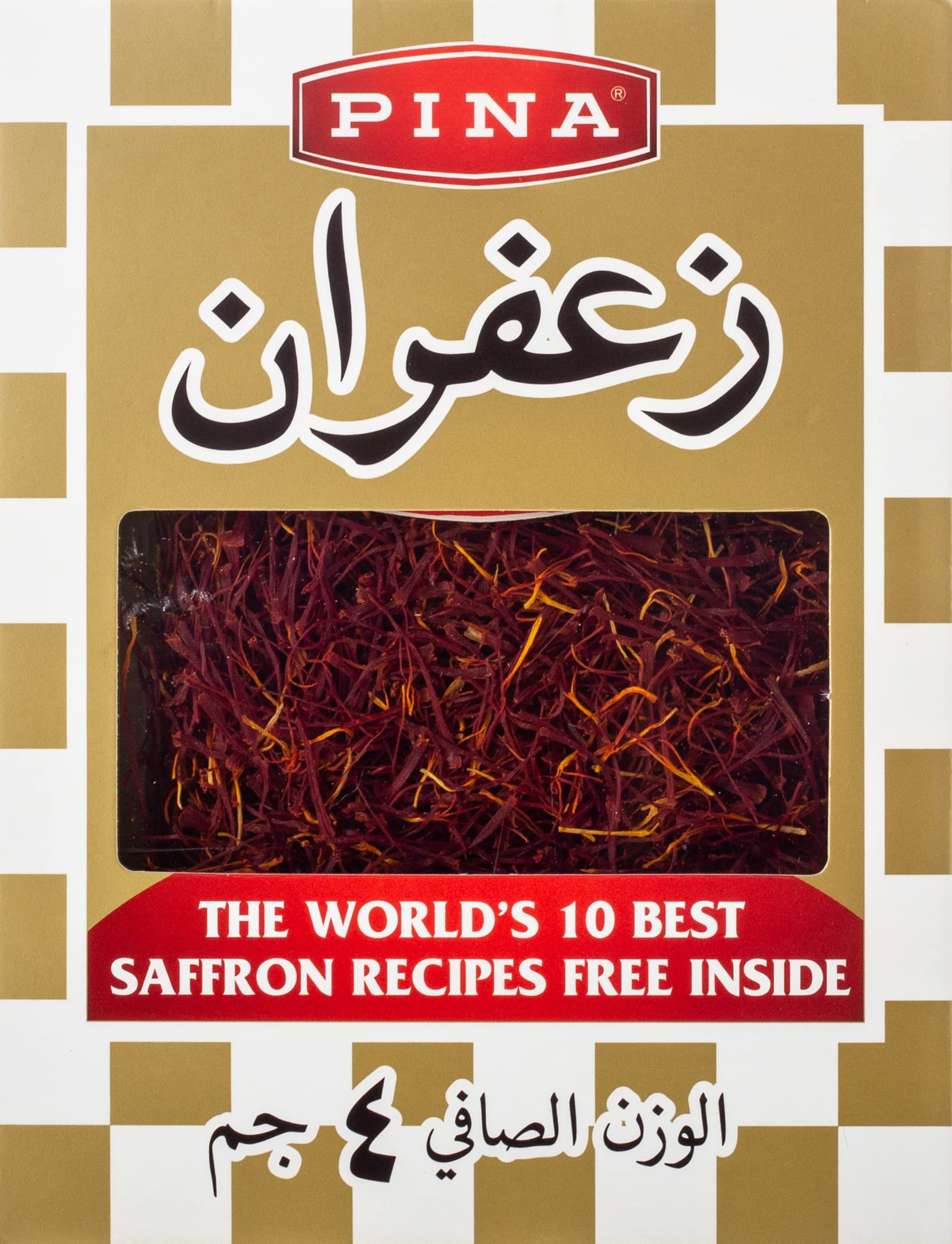 PINA SAFFRON PLASTIC BOX 4GM