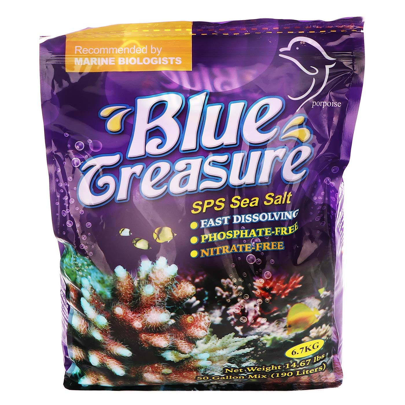Sal BLUE TREASURE SPS Sea Salt Sintético Bag 6,7Kg | Amazon.com.br