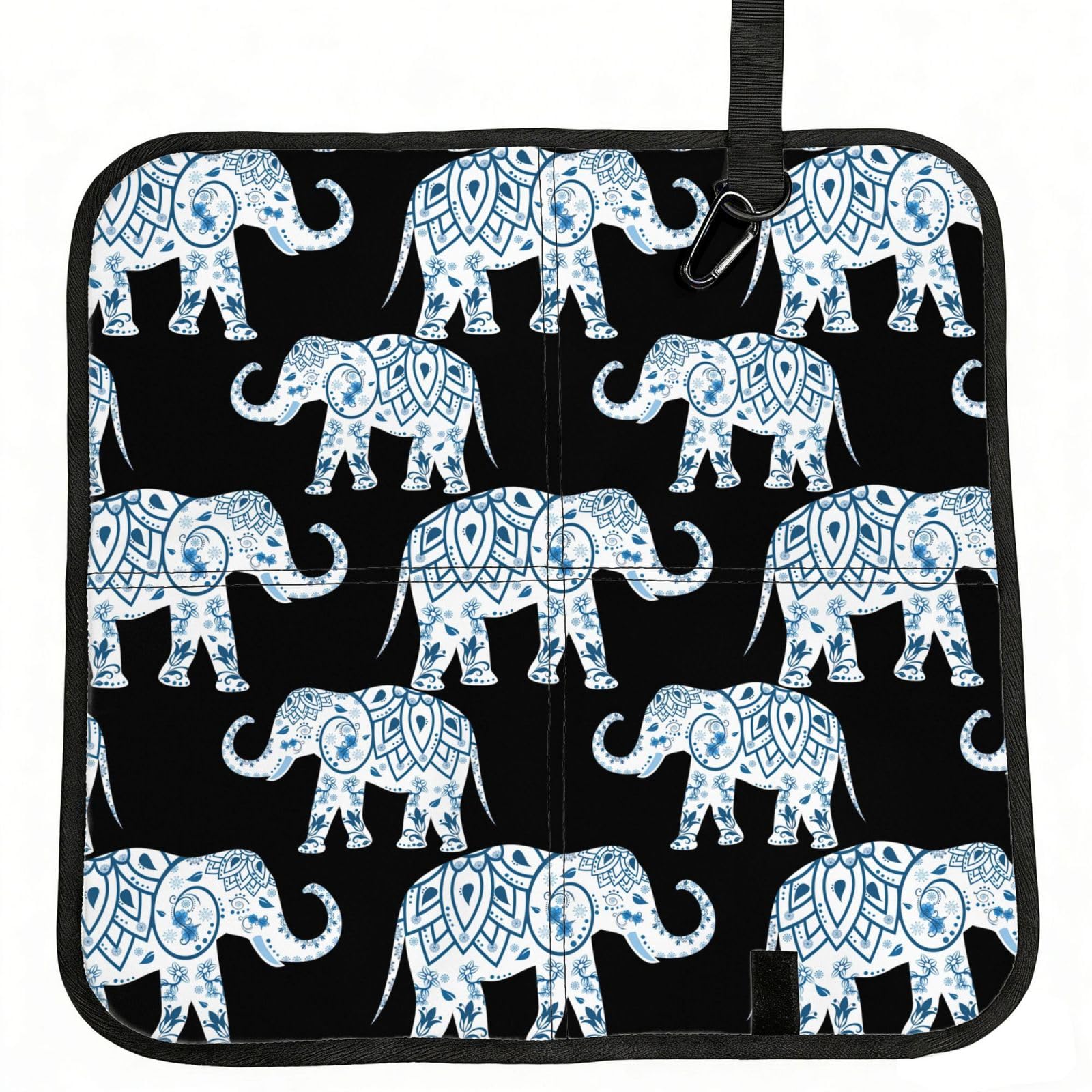 YGLHBDPBF Elephant Print Camping seat cushion,Foldable Sitting Pads,Save Backpack Space for Hiking