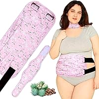 Vista 7 de Paquete de aceite de ricino reutilizable orgánico para desintoxicación del hígado, menos desorden, correa elástica, algodón suave, antifugas