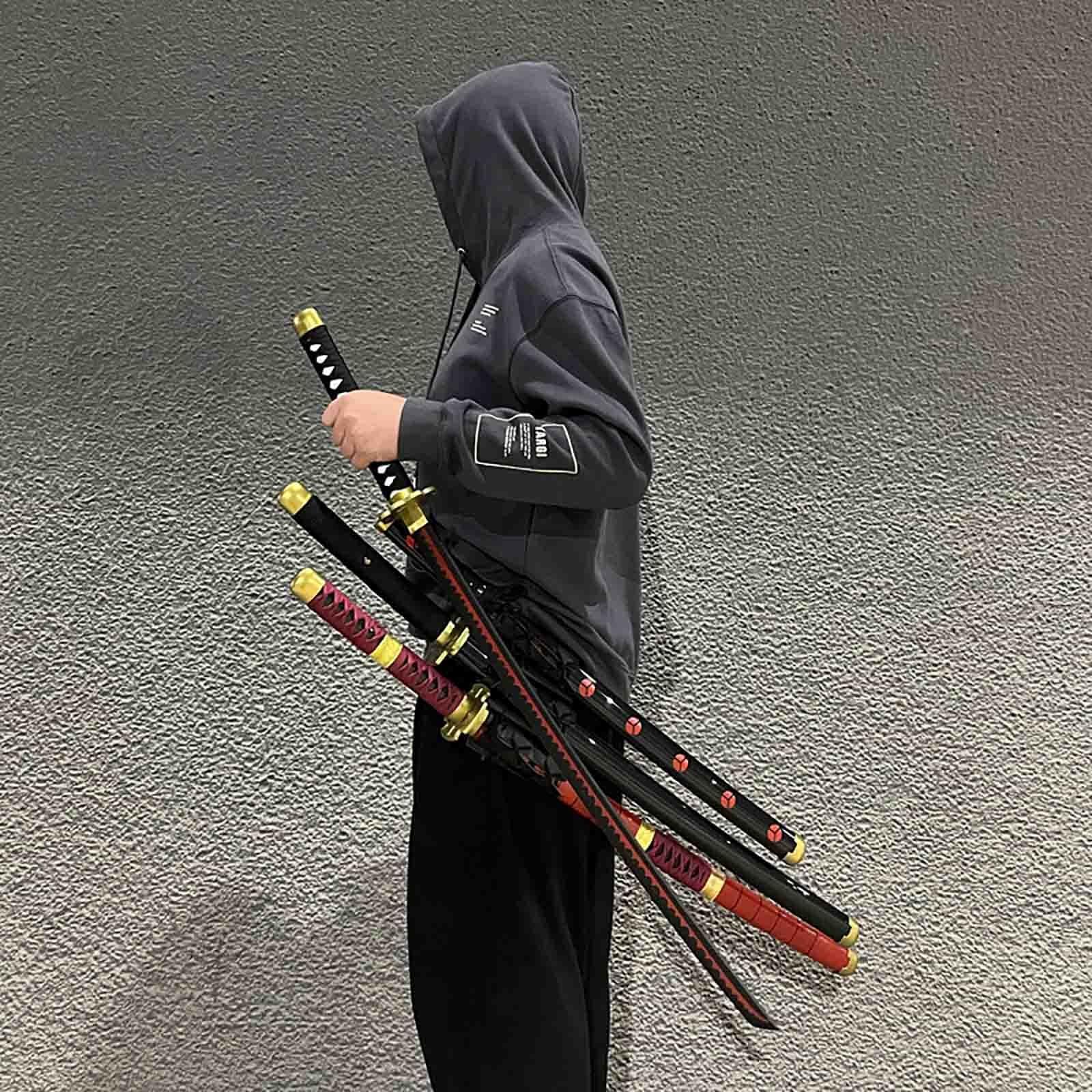 Amazon | 木刀 鞘付き 日本刀 模造刀 軽量 レトロ侍剣 居合道刀 護身用