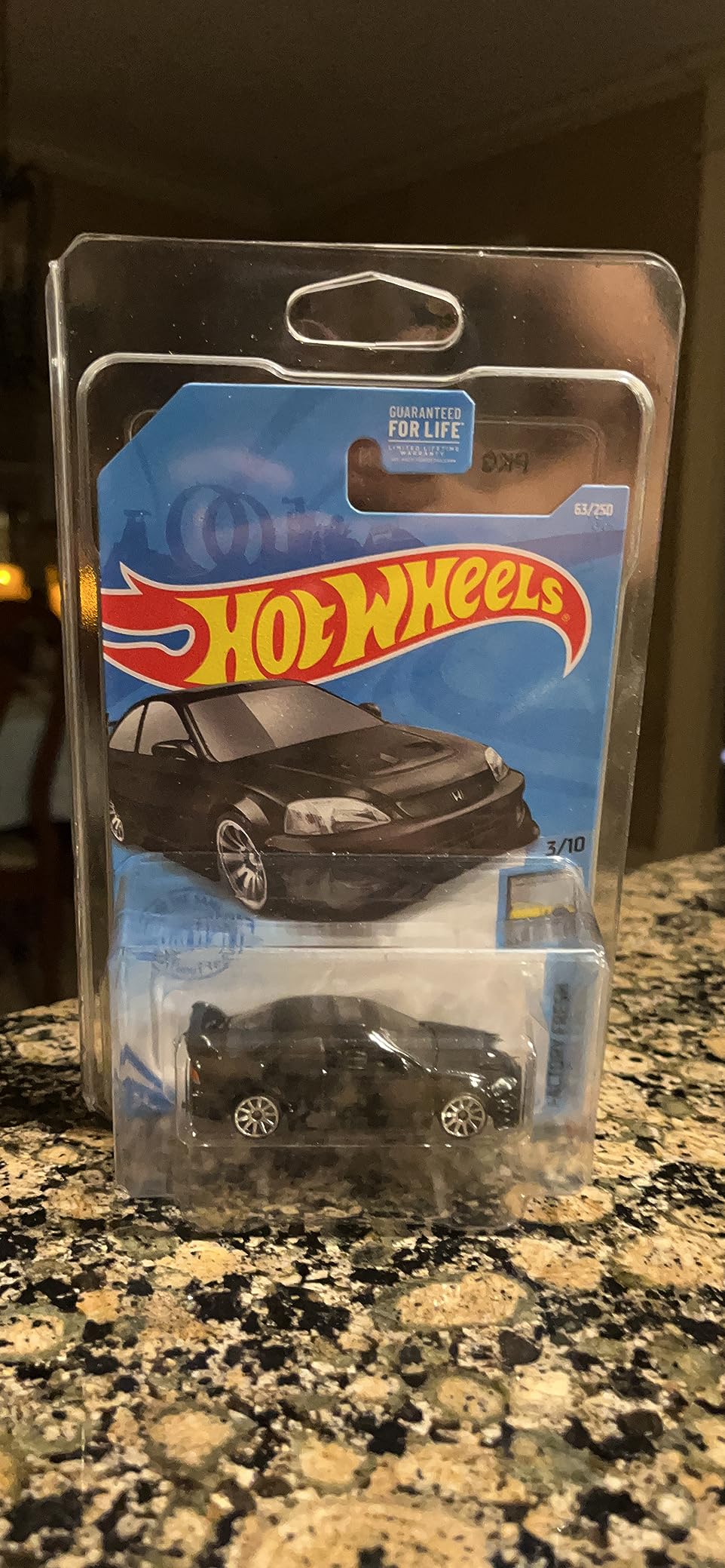 Hot Wheels Honda Civic Si die-cast model in its original packaging