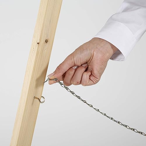 Miniatura 5 de M&T Displays Caballete de arte rústico de madera oscura, soporte de altura ajustable, trípode de madera para dibujo, pintura, soporte de lienzo,