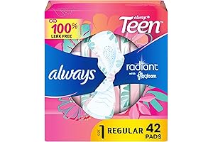 Always Radiant Teen Feminine Pads: Essential Protection for Growing Bodies