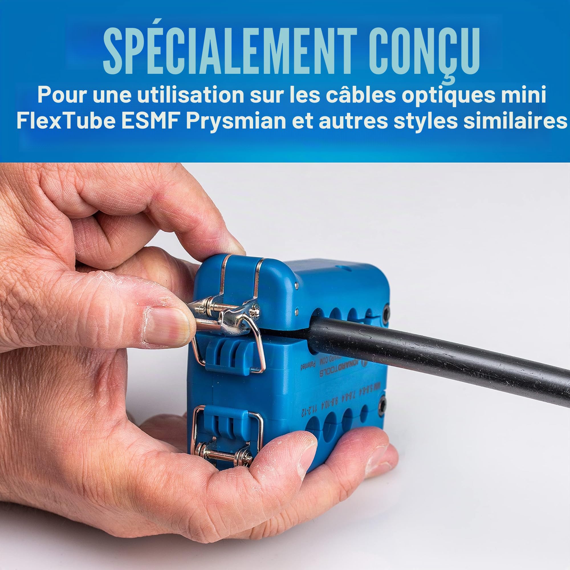 Jonard Tools MS-426 Miniflex Tube fibre optique fendue et anneau outil (5,8 mm – 12 mm)