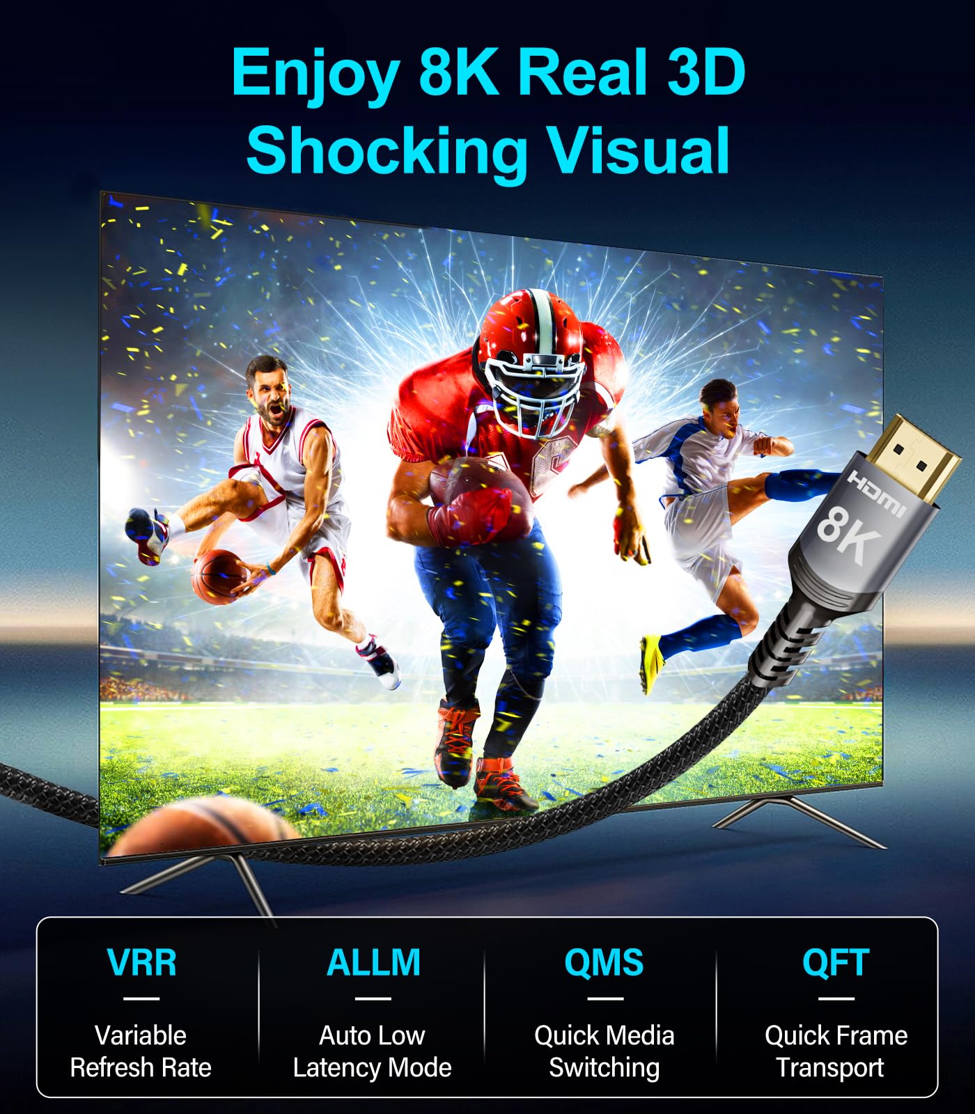 Sniokco 8K 4K HDMI 2.1 Cable 20M - Image 4