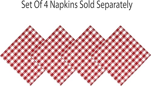 Miniatura 4 de Home Bargains Plus Country Rustic Buffalo - Mantel de tela de algodón a cuadros, fácil cuidado, 60 x 84 pulgadas, oblongorectangular, rojo