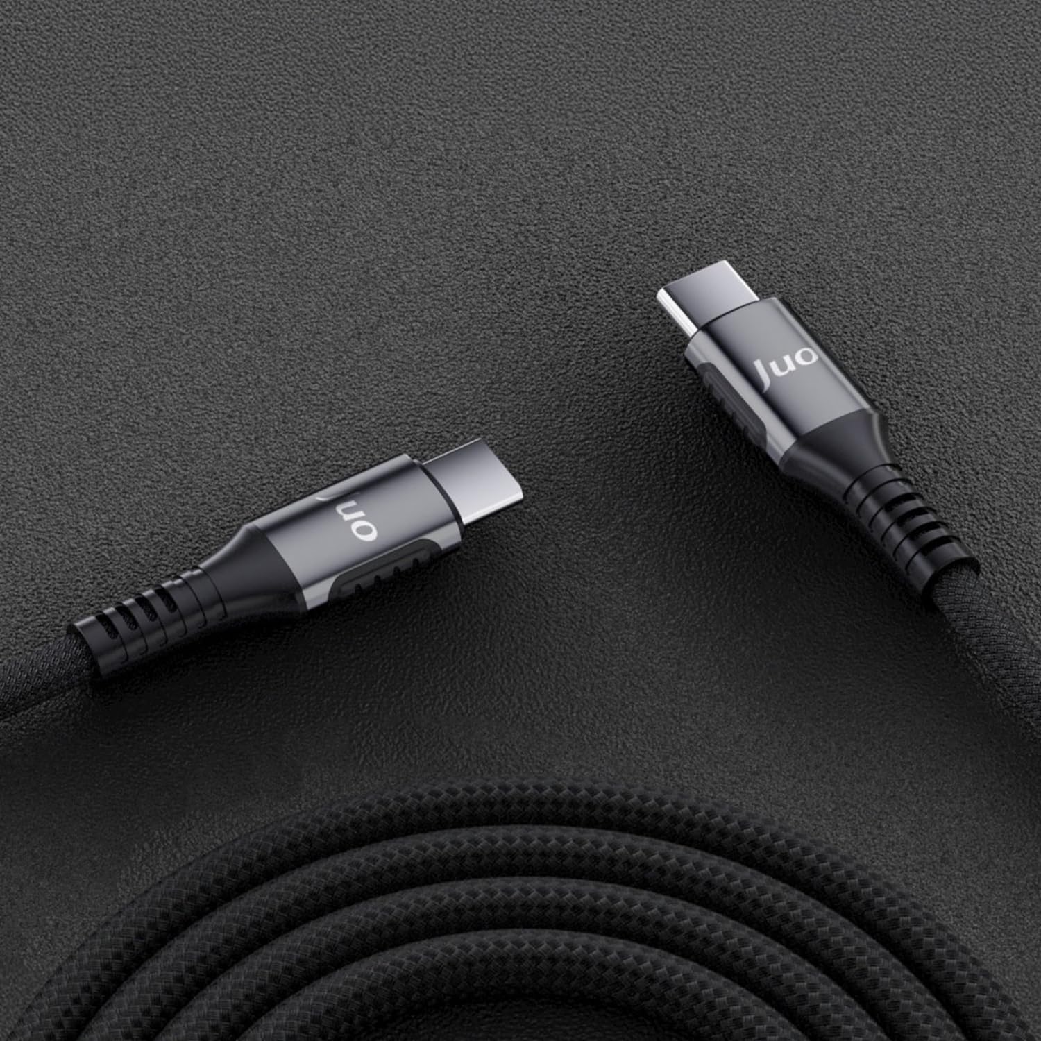 Juo 60W USB Type-C to Type-C Örgülü PD Hızlı Şarj ve Data Kablosu 1 Metre