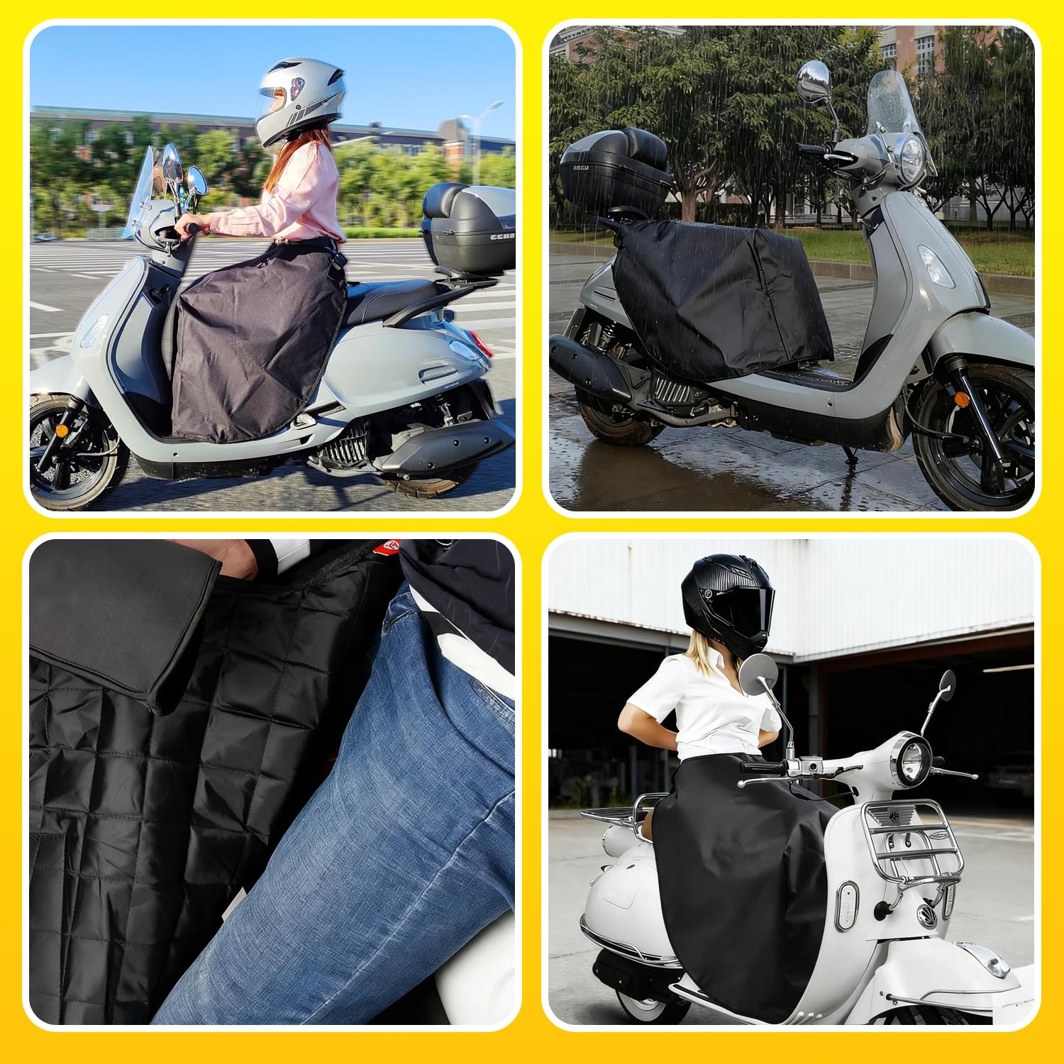 Tablier Scooter, Housse de Jambe de Scooter, Tablier Couvre Jambe Scooter, Protection des Jambes Scooter, Tablier De Moto Couvre Jambe, Jupe Scooter, pour Scooter, Voitures Électriques, Moto