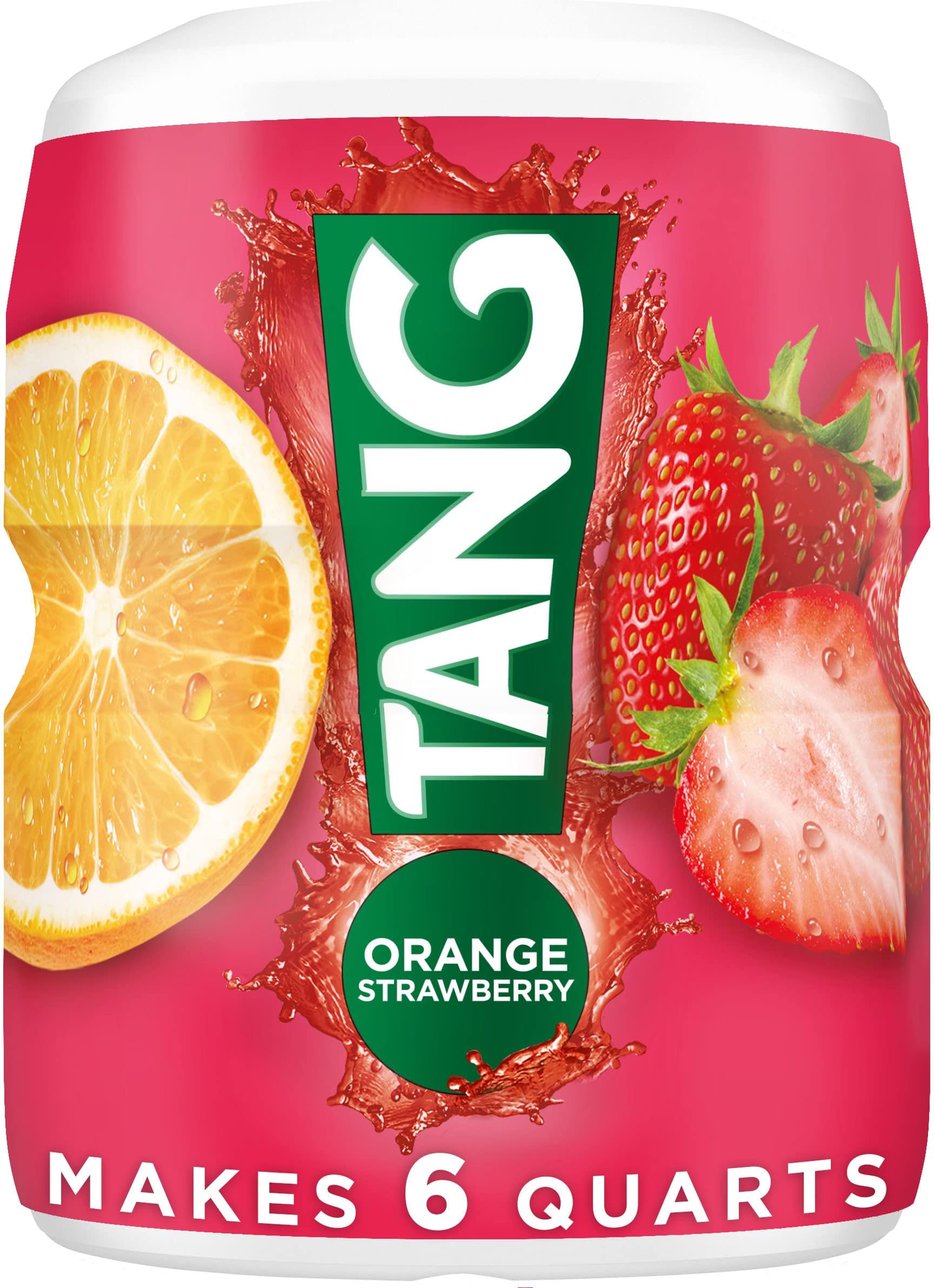 Amazon.com : Tang Orange Strawberry Powdered Drink Mix (18 oz Canister ...