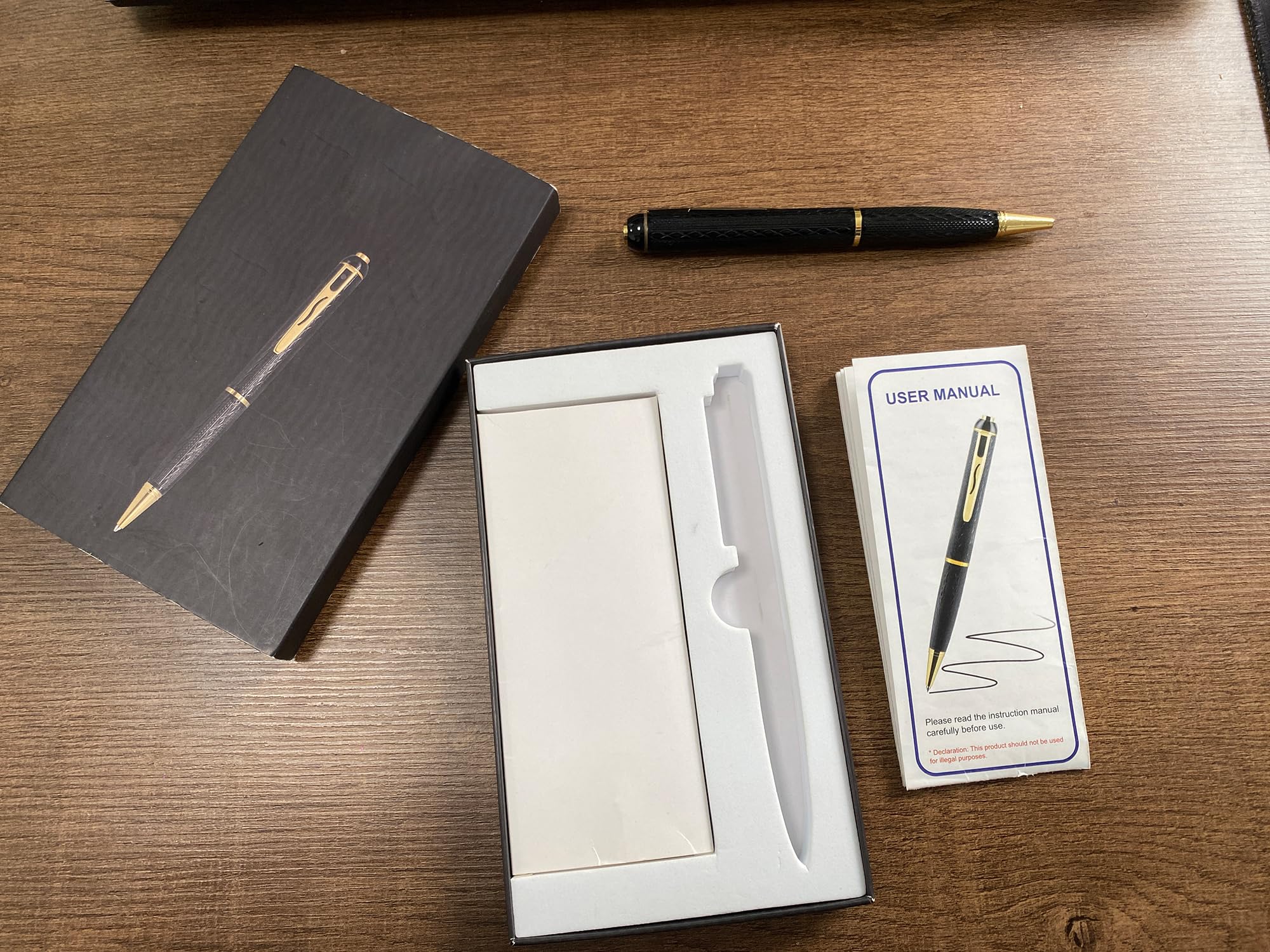 QETATIY 1080P Nanny Camera Pen, Body Camera with 64GB, Cam for Home Indoor Security - Long Battery Life