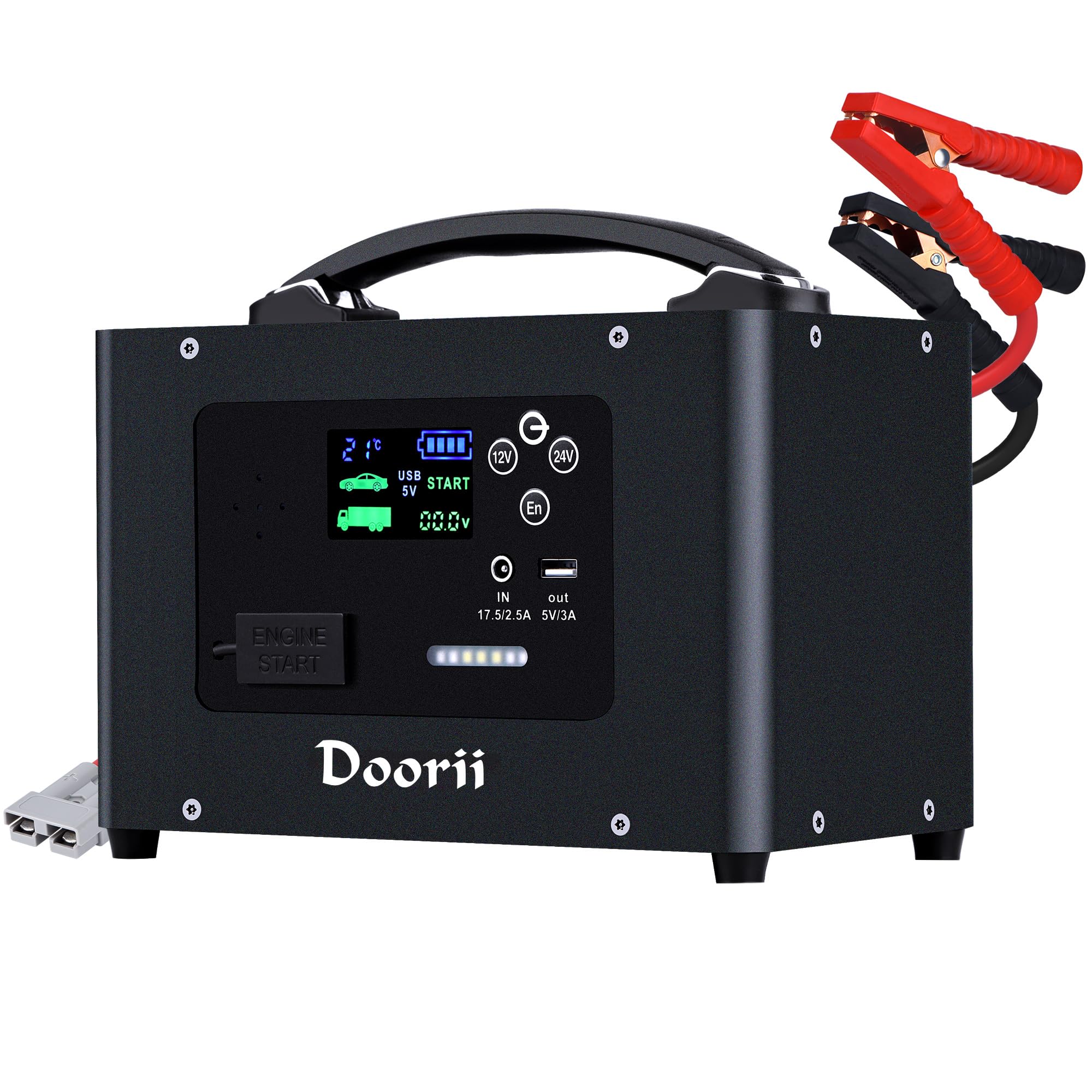 10000A Jump Starter 24V 155WH Car Jump Starter Battery Pack for All Gas All Diesel Engine Portable Truck