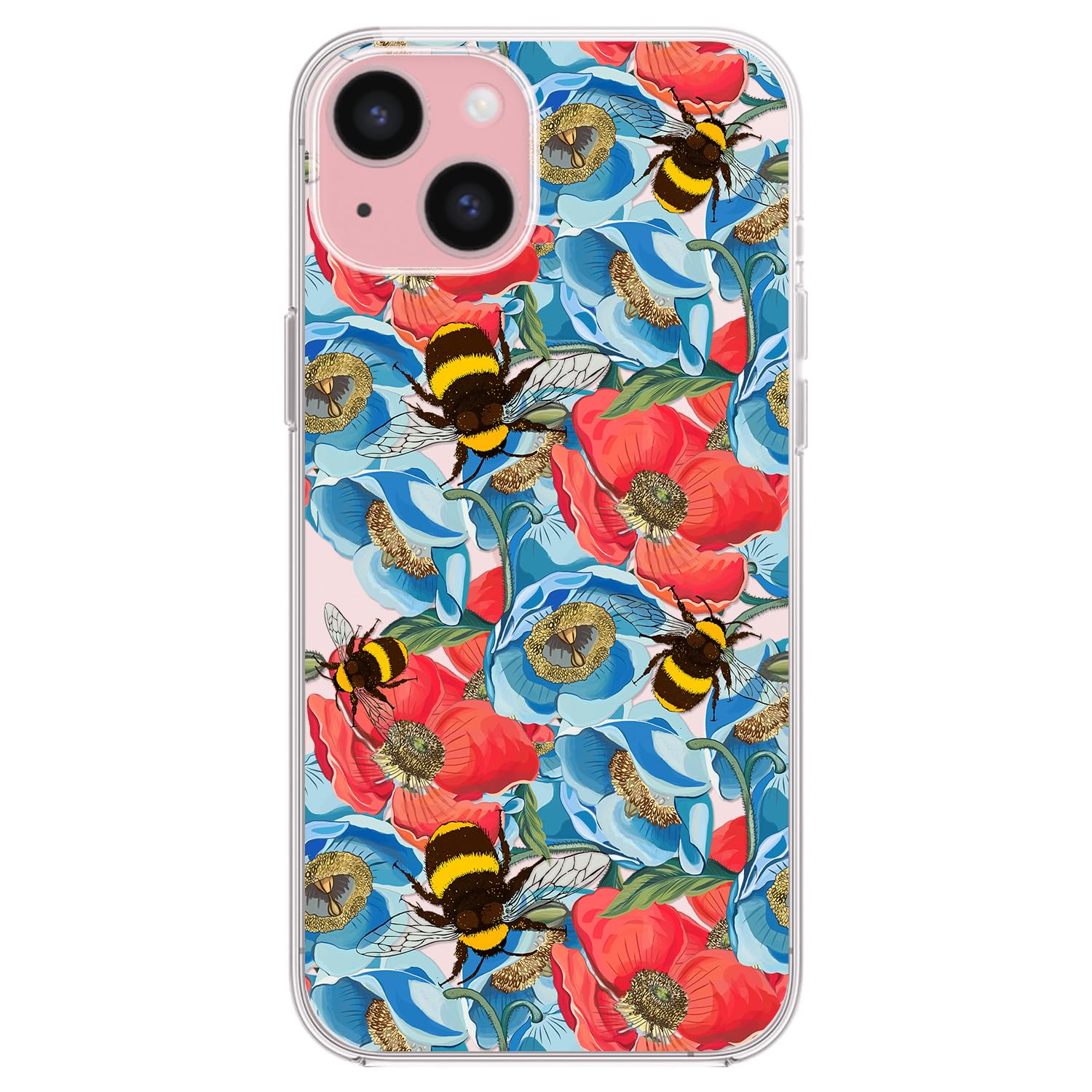 Aazon.co: Blingy's For IPhone 17 Case, Cute Flower Peacock Pattern Pretty Floral Bird Design - View #11