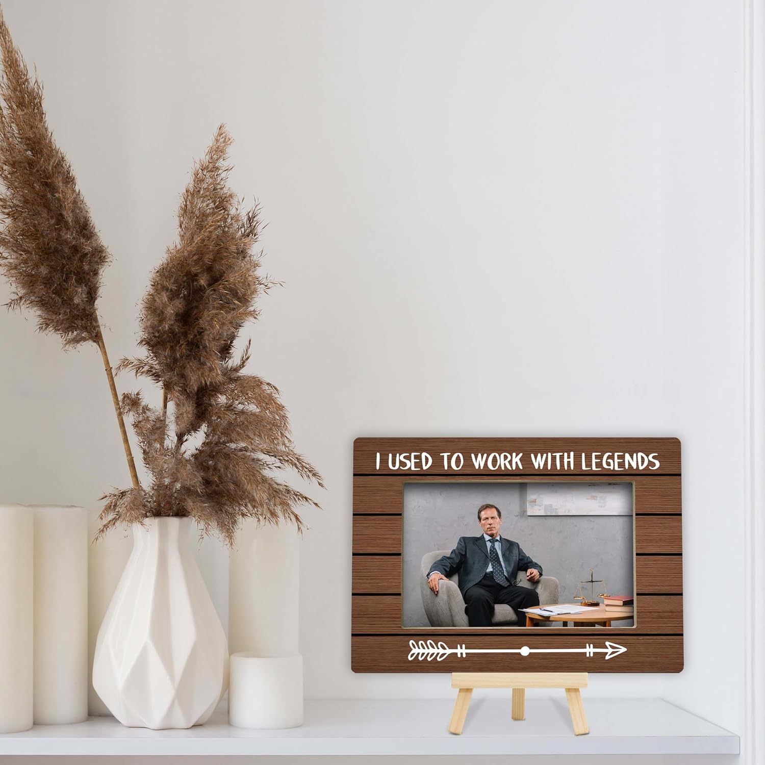 I Used To Work With Absolute Legends Picture Frame, Boss's Day Gifts, Thank You Gifts for Coworker, Boss, Wood 4x6 Picture Frame Decor-H07 - Image 7