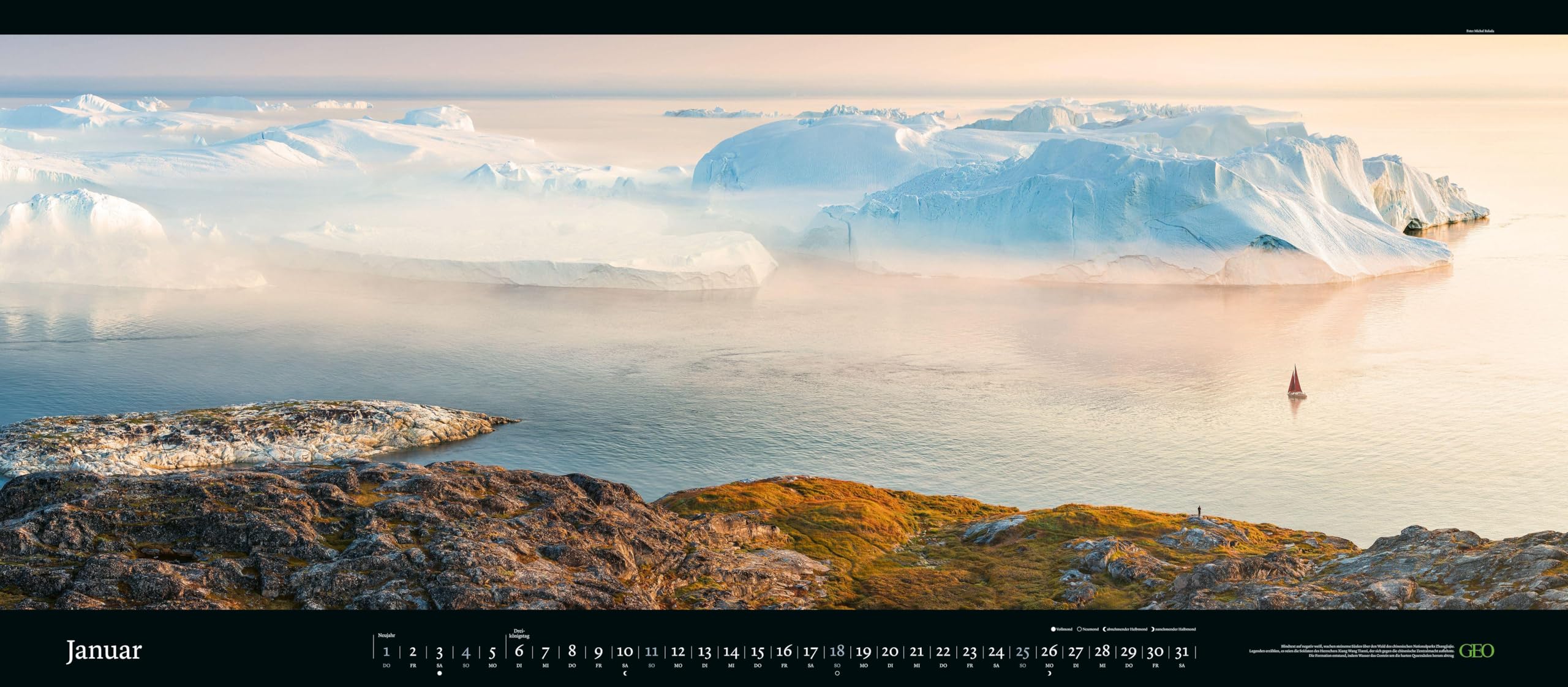 GEO - GEO Panorama: Der Blick ins Weite 2026 – XXL Wandkalender 137x60 cm, Panorama-Kalender mit Naturfotografie, 12 Monatsblätter & Spiralbindung