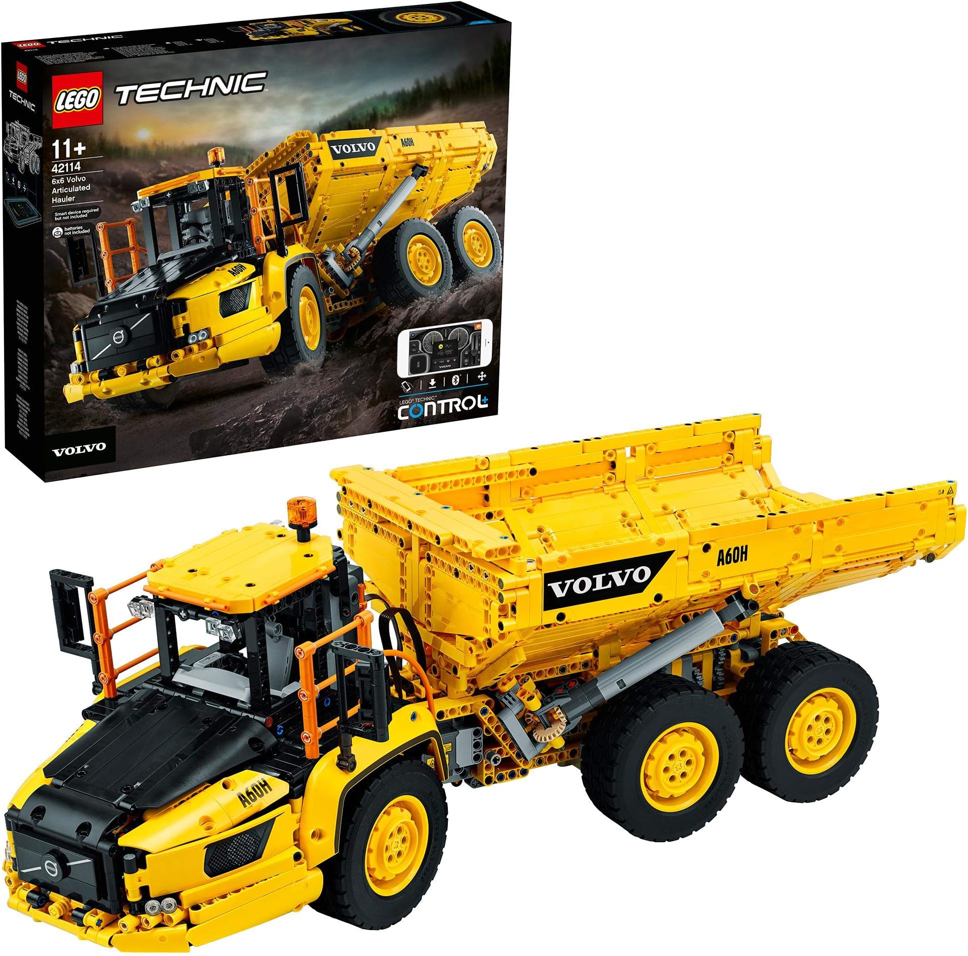 LEGO 42114 Technic 6x6 Volvo Articulated Hauler RC Truck ToyRemote Control Car Construction Vehicle