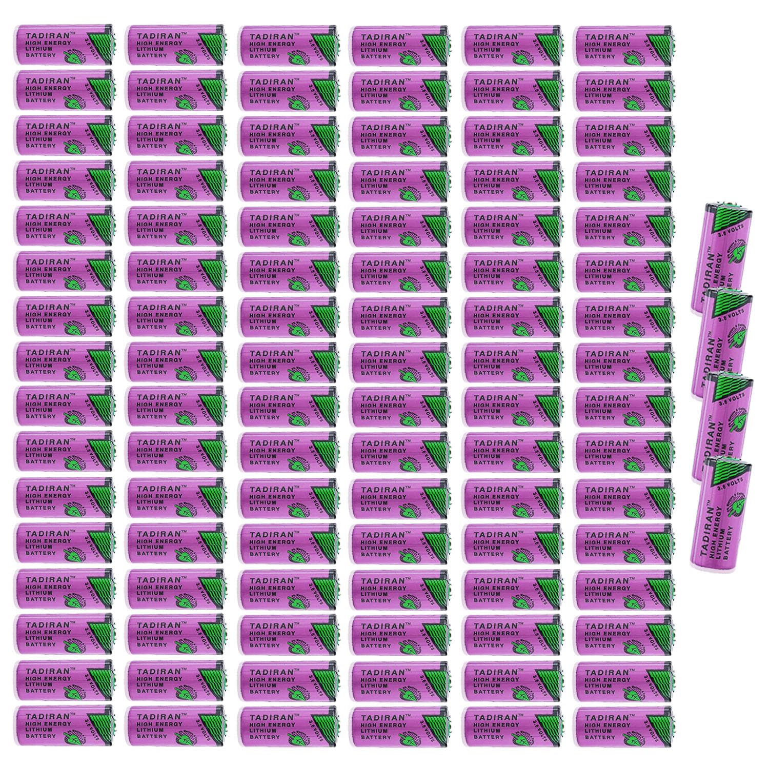 100 Pack 3 6V TL-5955 2 3 AA Battery for Tadiran TL-2155 TL-4955 TL-5155 TL-5955 SL-361 ER14335 Battery
