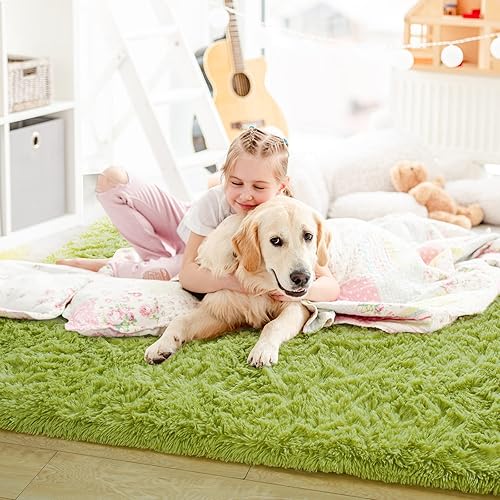 Miniatura 5 de Comeet - Alfombras ultra suaves, modernas y esponjosas, lavables a máquina, alfombra de felpa mullida para interior, para dormitorio universitario,
