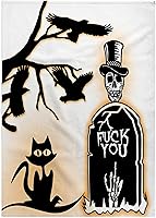 Vista 8 de 3D Rose Fuck You. Halloween R.I.P. Toalla de mano con calavera de azúcar, 15 x 22 pulgadas