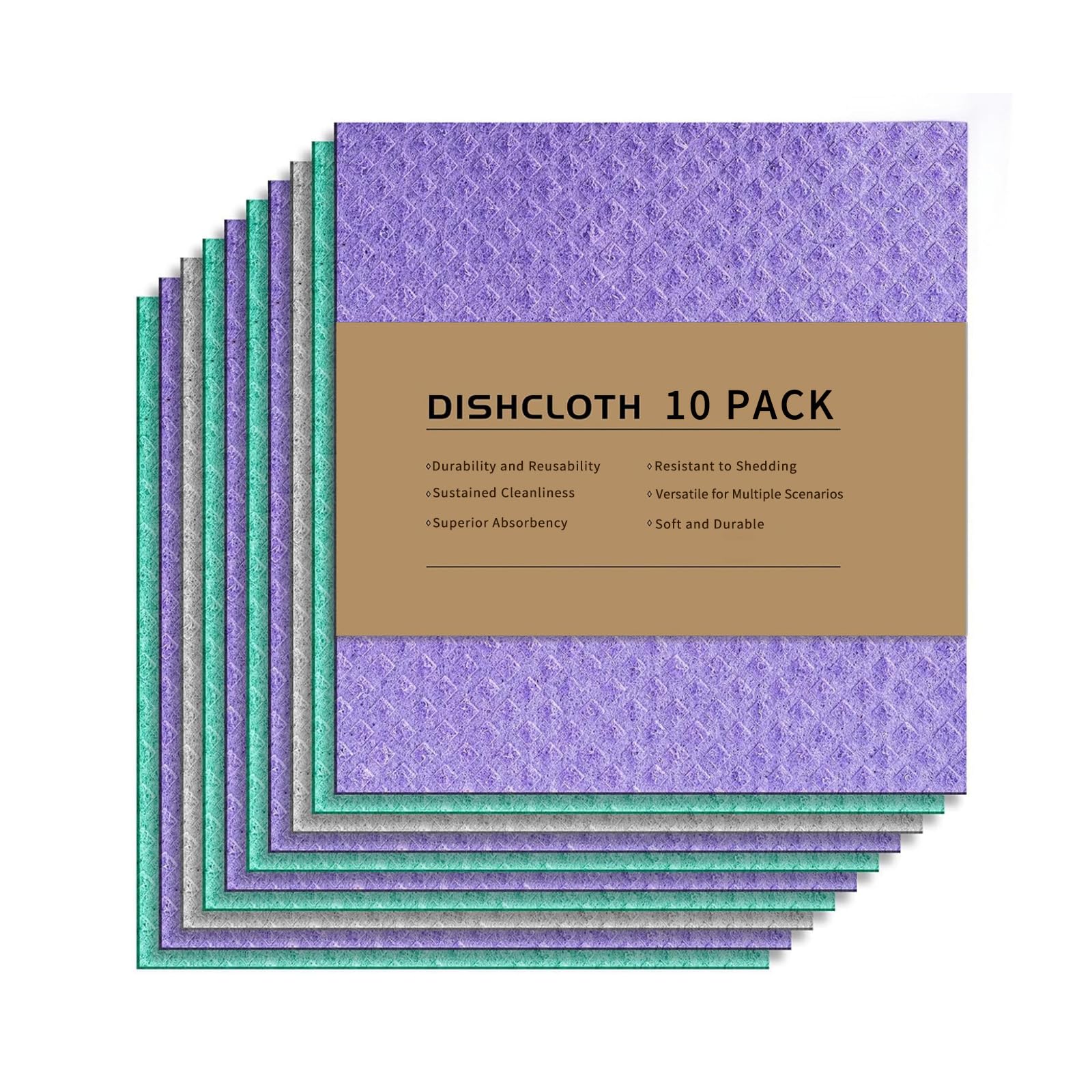 LikGuest Swedish Dishcloths Washing Cloths for Kitchen 10 PCS — image 1