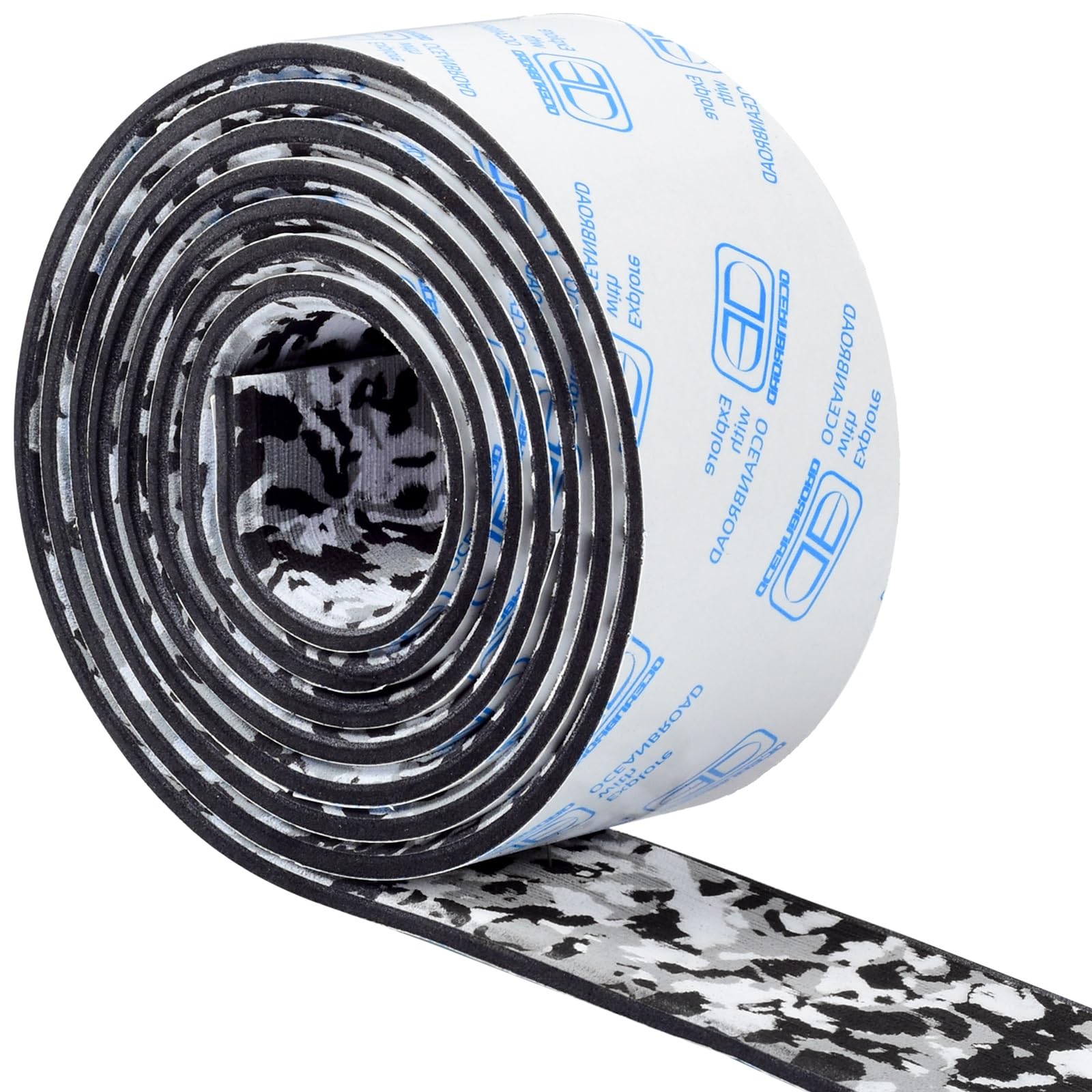 OCEANBROAD Camo Boat Flooring Self-Adhesive Backing Camouflage Decking 96''x45.6''/36''/28.8''/16.8'', 48''x16.8'' EVA Foam Self-Adhesive Non-Slip