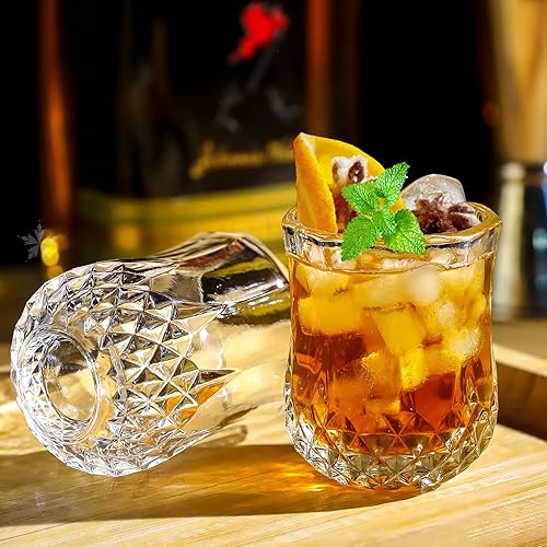 Miniatura 4 de INFTYLE Juego de 24 vasos de chupito pequeños de 1.5 onzas, vasos de chupito clásicos para whisky, vodka, tequila, jerez, brandy, cordial, mini