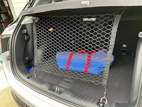 Miniatura 9 de Red de carga organizadora de maletero trasero para Jeep Renegade 2015-2023 – Red de carga estilo piso para SUV – Organizador de maletero de coche de