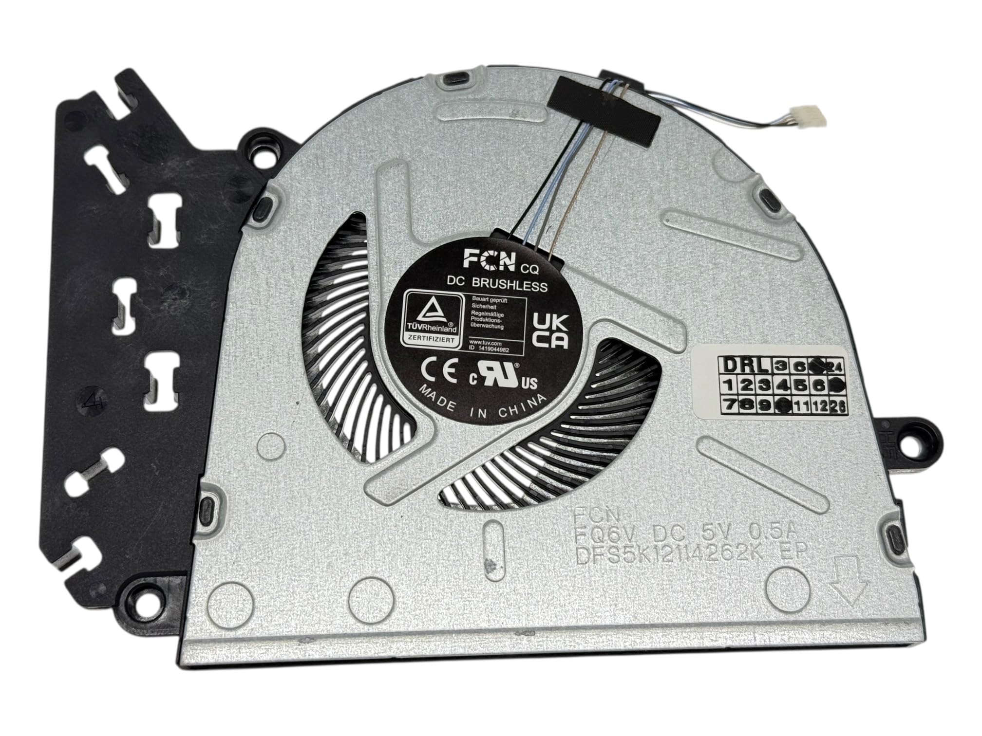 CPU fan for HP 250 G10, 255 G10, 256 G10, 15-FC, 15-FD, model N38474-001, N38473-001, N38472-001, DFS5K12114262K, EG50050S1-CL40-S9A, NS85C30-22D01, N36064-001 (UMA - video integrated)