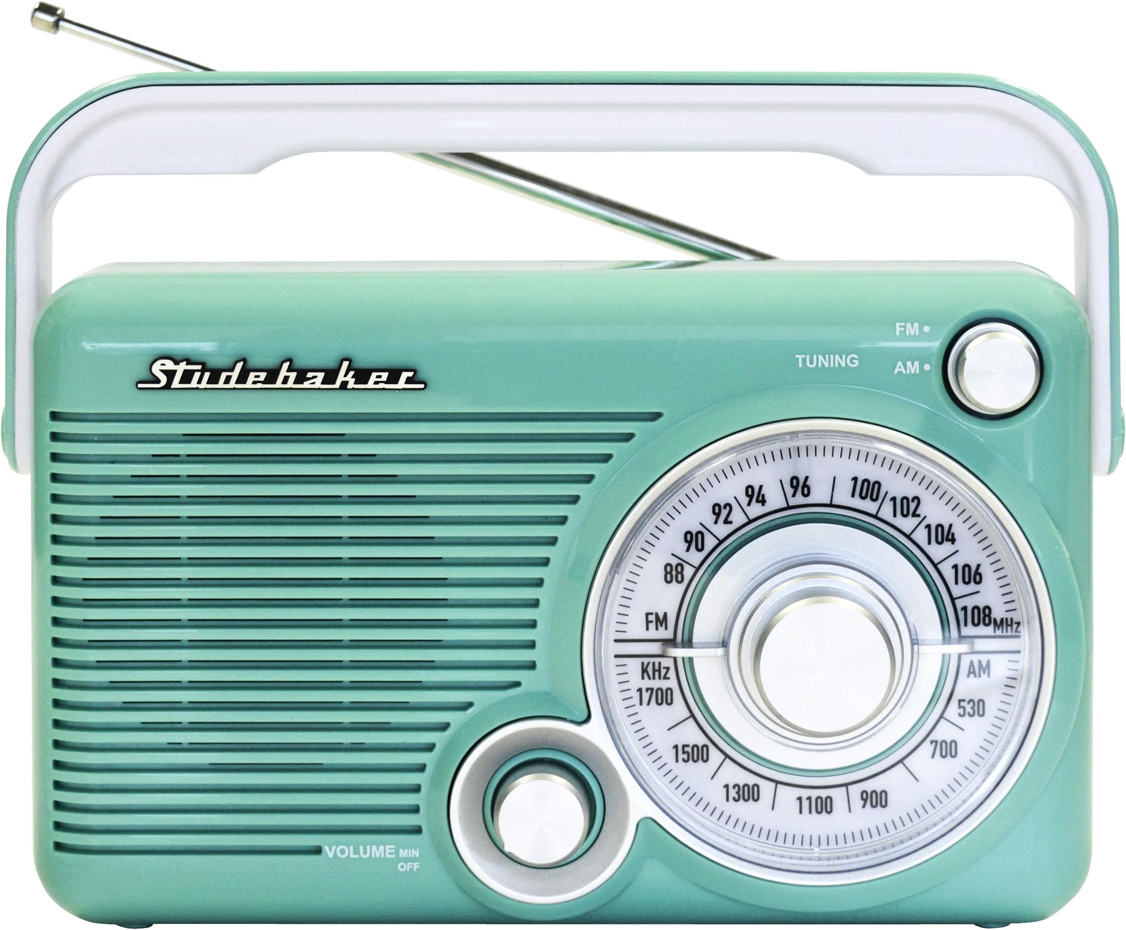 Amazon.com: Studebaker Mint Green Vintage Home Portable Retro AM/FM ...