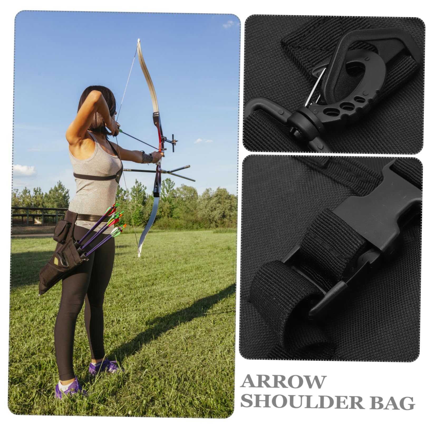 OHPHCALL Wearable Oxford Cloth Arrow Bag Archery Tote for Comfortable Carrying