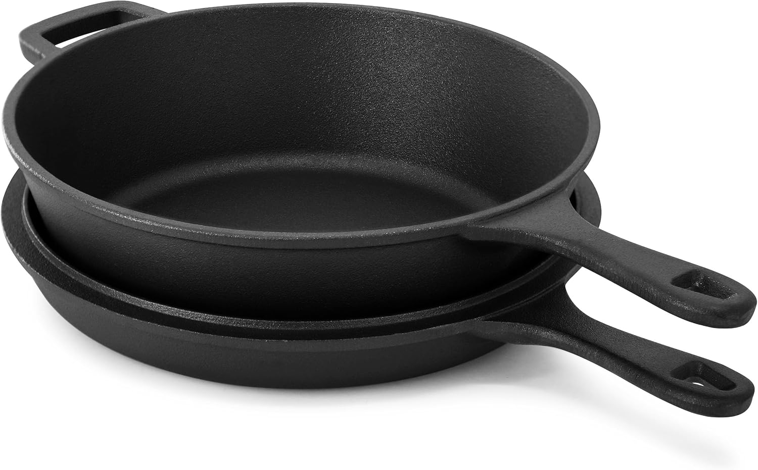 Two Cast Iron Pans Stacked