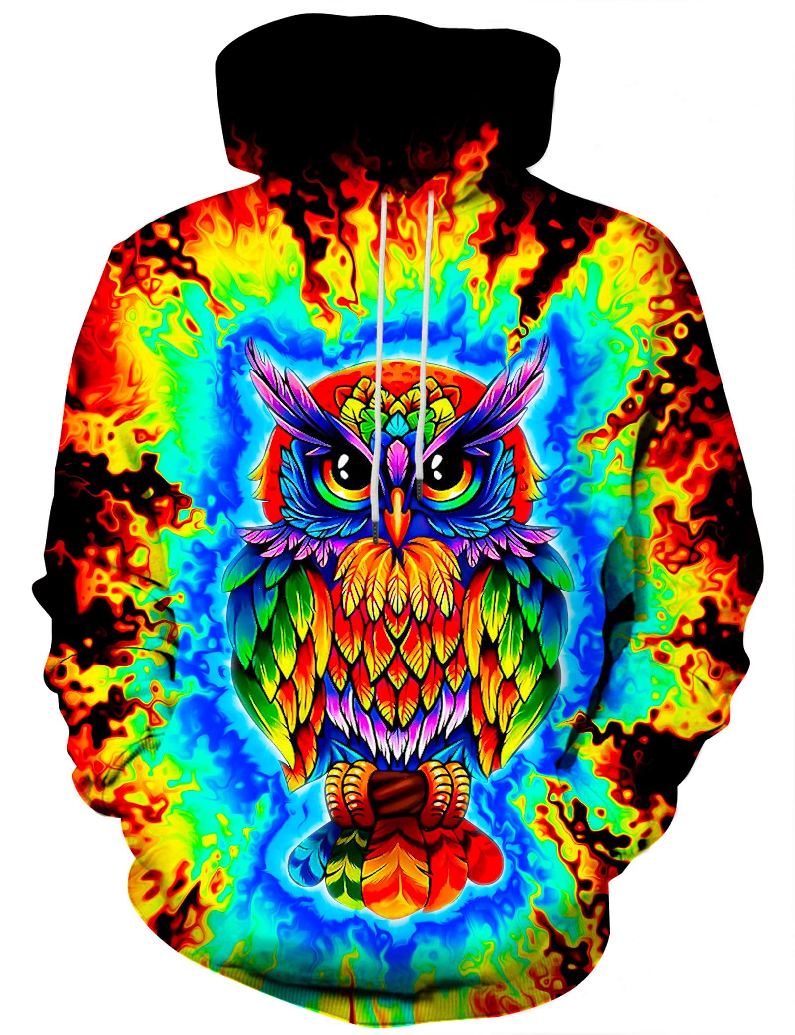 EOWJEEDUnisex Realistic 3D Printed Hoodies Unisex Long Sleeve Sweatshirts Pullovers for Men Women with Big Pockets