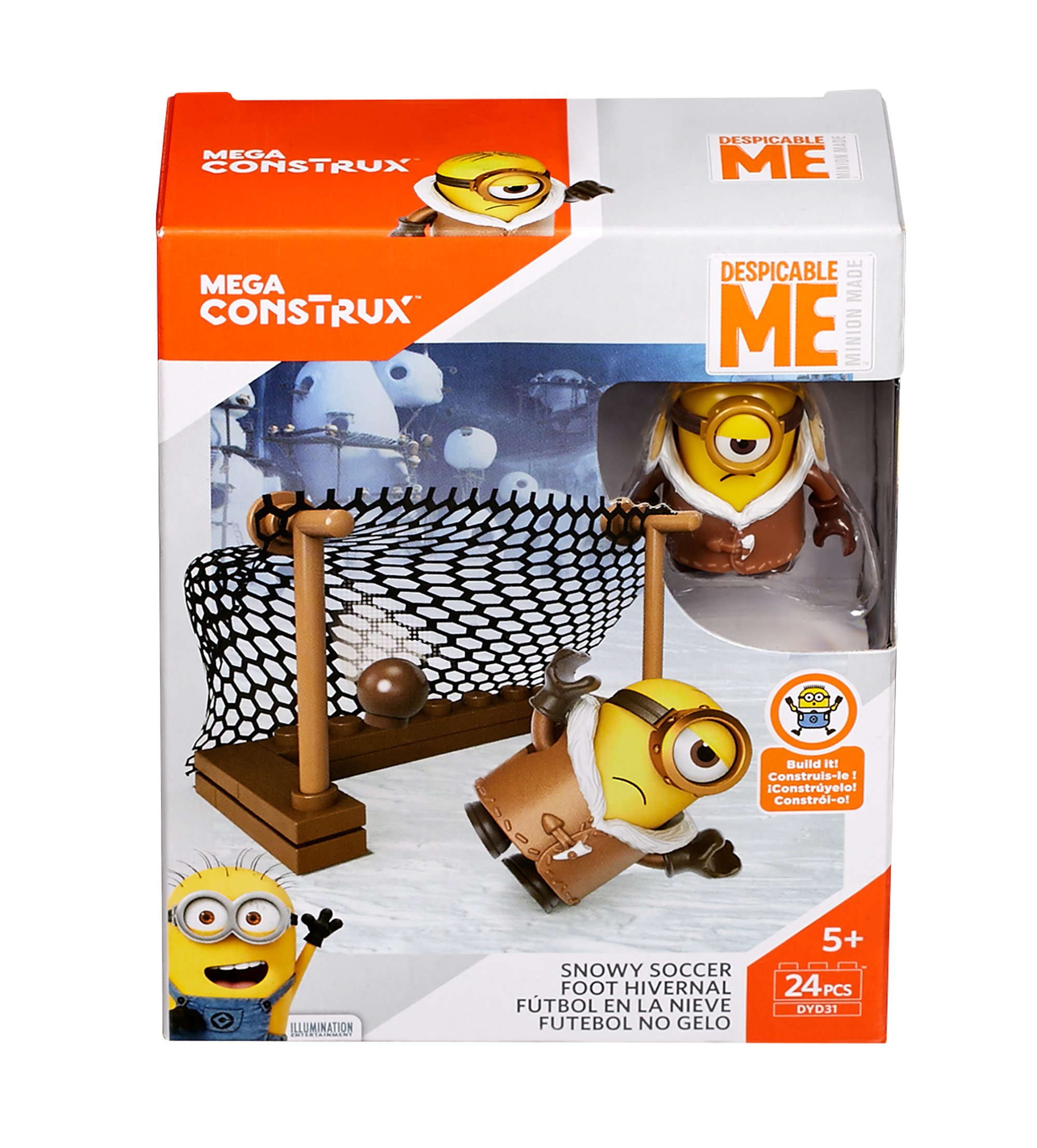 Mega Despicable Me Winter Soccer, Multi Color, 1 Piece, 4.8126" x 3.8752" x 1.75", 5+ Years